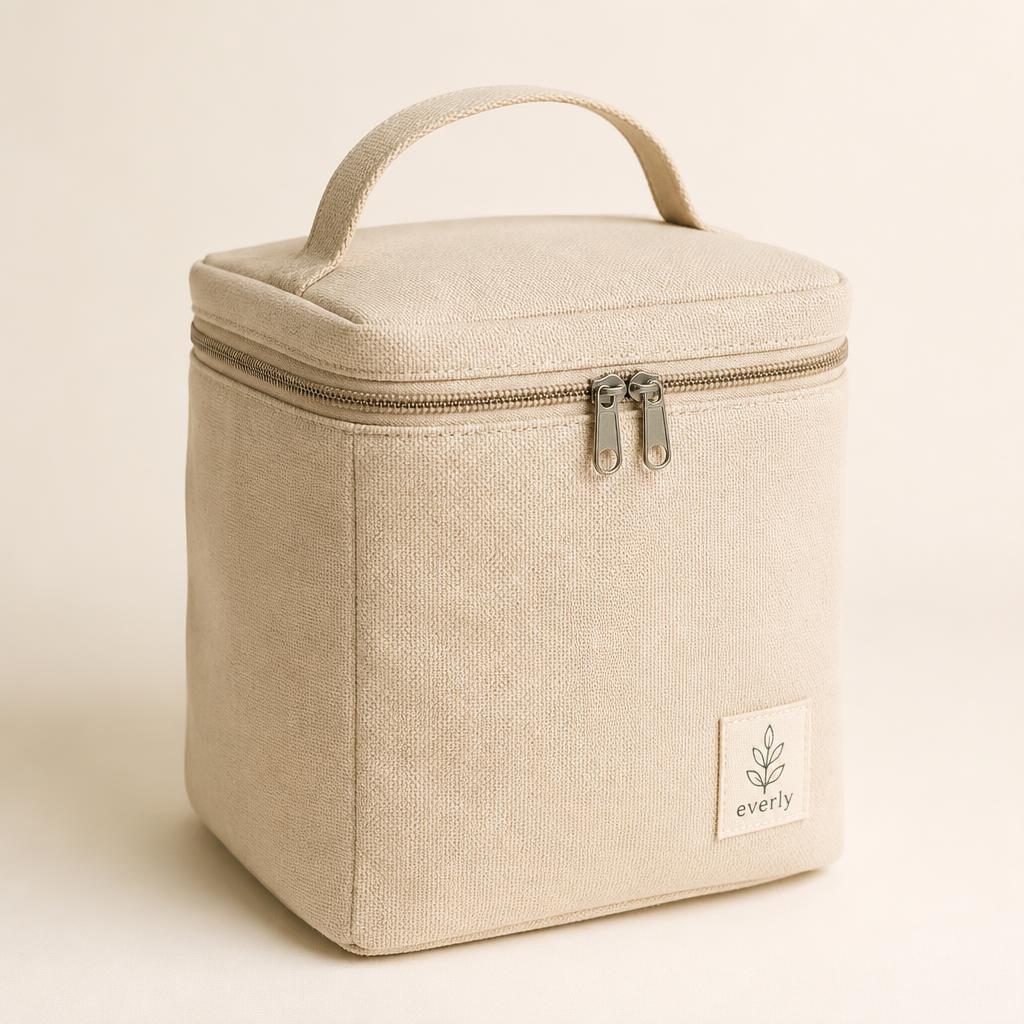 Insulated Lunch Bag in Cream