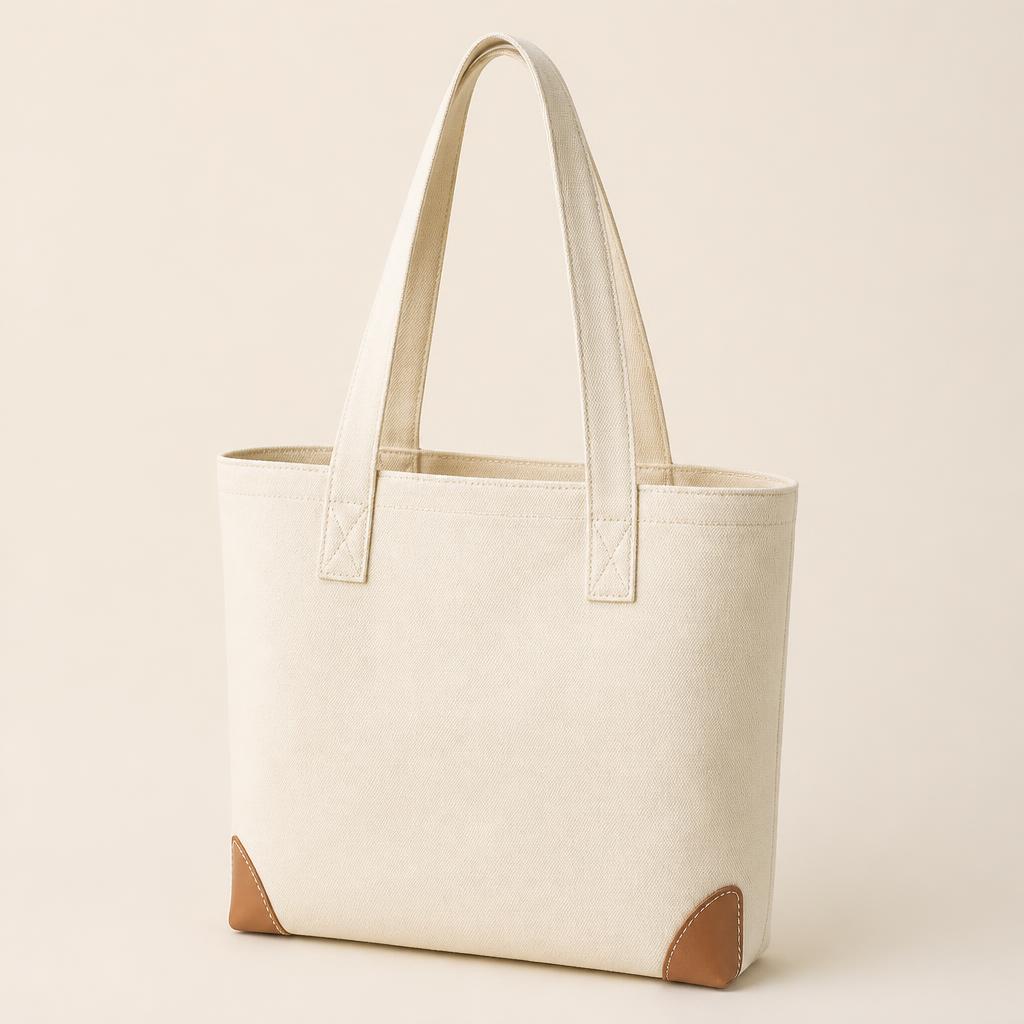 Canvas Tote Bag in Cream